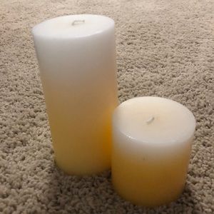 Yellow scented candles